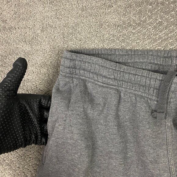 Nike Sweatpants Men's Medium Gray Sportswear Club Fleece Straight Leg Open Hem - Picture 3 of 14